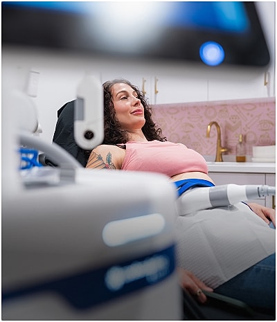 Cosmetic procedure involving dermal fillers.