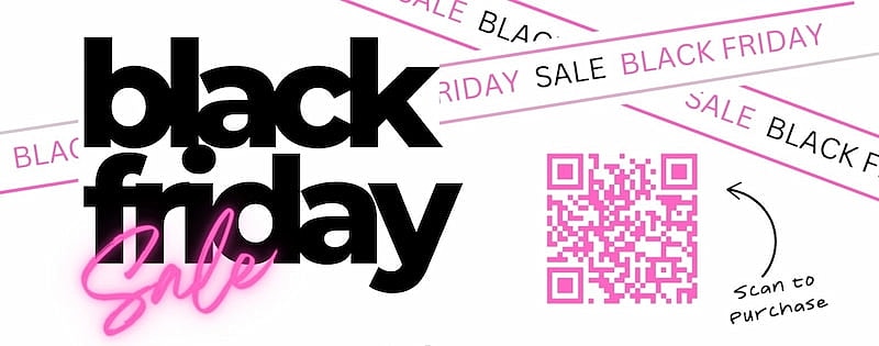 Metro Medspa Black Friday sale with QR code to purchase